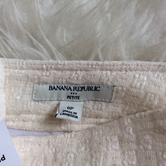 ⭐️HP⭐️NWT BR Petite Ivory Wool Blend Skirt - Picture 7 of 8
